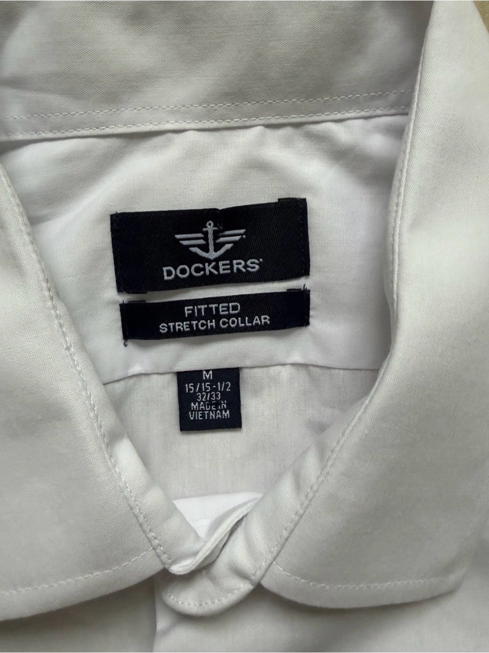 Dockers White Long-Sleeve Dress Shirt - Picture 4 of 11